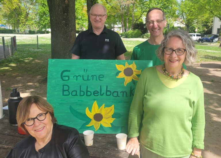 So lief’s bei unserer 1. Grünen Babbelbank